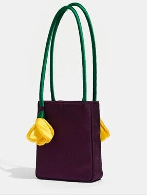 Edie Parker Garden Of Edie Yellow Rose Shoulder Bag